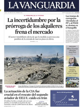 Cover of La Vanguardia (1st Edition)