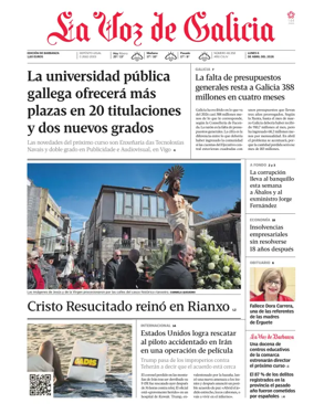 Cover of La Voz de Galicia (Barbanza)