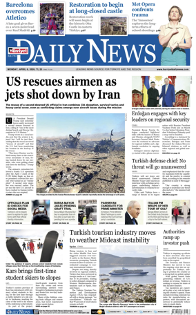 Cover of Hurriyet Daily News & Economic Review