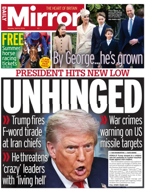 Cover of Daily Mirror