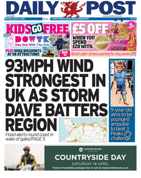Cover of Daily Post (North Wales)