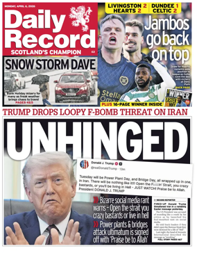 Cover of Daily Record