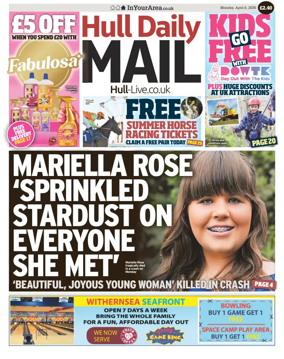 Cover of Hull Daily Mail