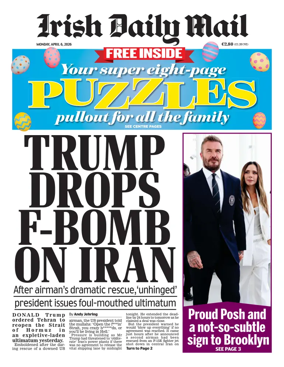 Cover of Irish Daily Mail