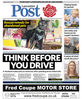 Cover of Lancashire Evening Post