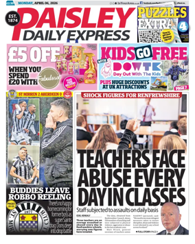 Cover of Paisley Daily Express