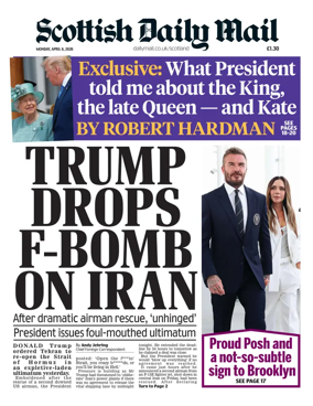 Cover of Scottish Daily Mail