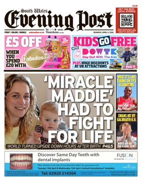 Cover of South Wales Evening Post