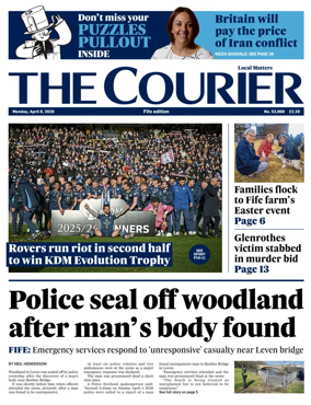 Cover of The Courier & Advertiser (Fife Edition)