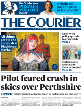 Cover of The Courier & Advertiser (Perth and Perthshire Edition)