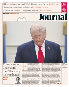 Cover of The Guardian e-paper Journal
