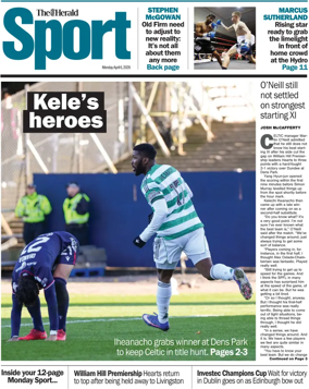 Cover of Herald Sport