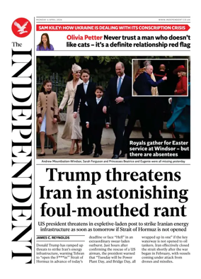 Cover of The Independent