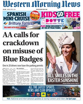 Cover of Western Morning News