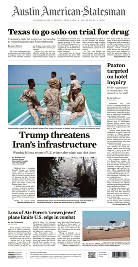 Cover of Austin American-Statesman