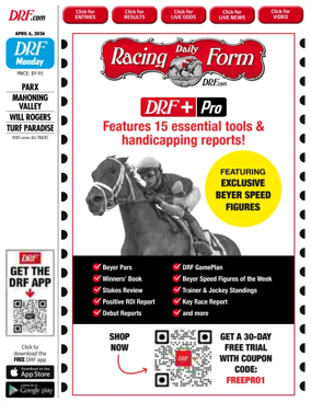 Cover of Daily Racing Form National Digital Edition