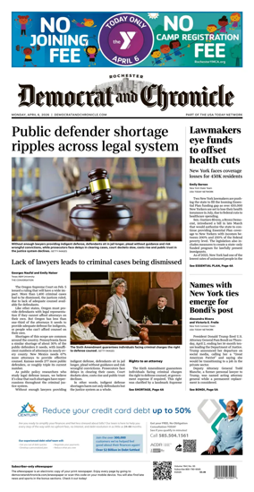 Cover of Democrat and Chronicle