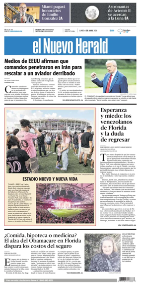 Cover of El Nuevo Herald