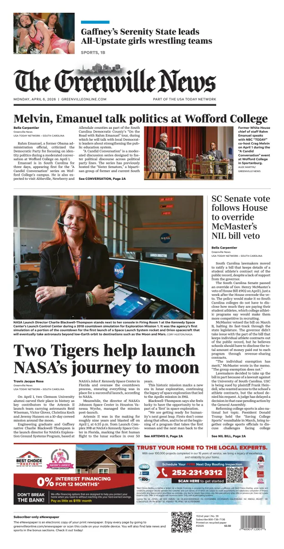 Cover of The Greenville News