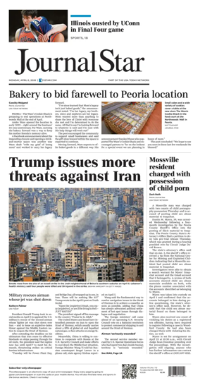 Cover of Journal Star (Peoria)