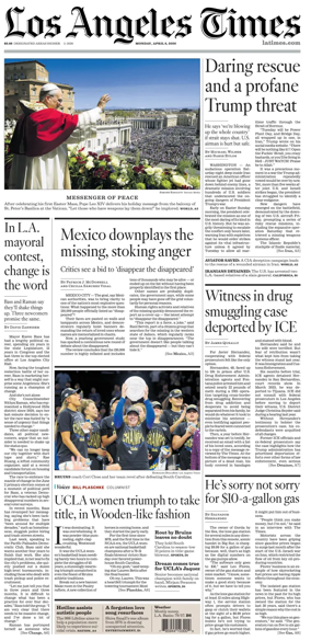 Cover of Los Angeles Times