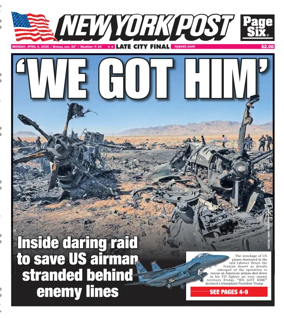 Cover of New York Post