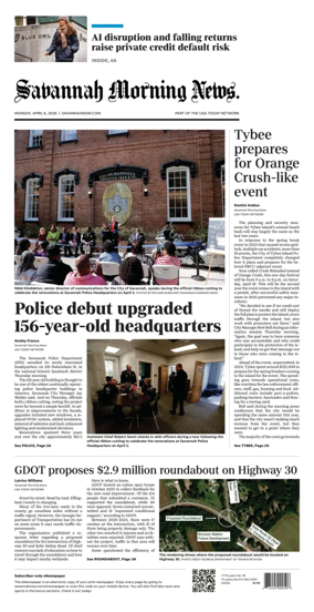 Cover of Savannah Morning News