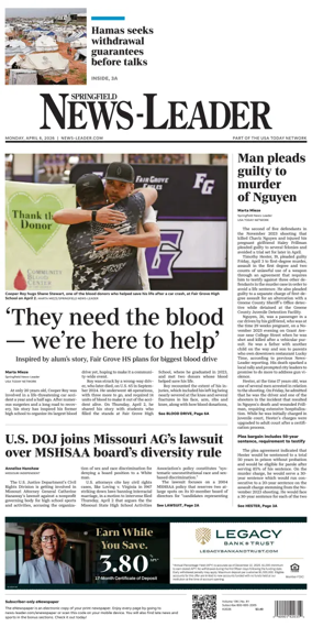 Cover of Springfield News-Leader