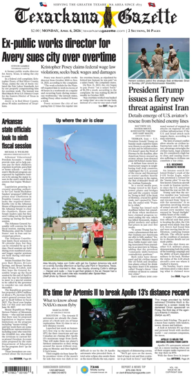 Cover of Texarkana Gazette