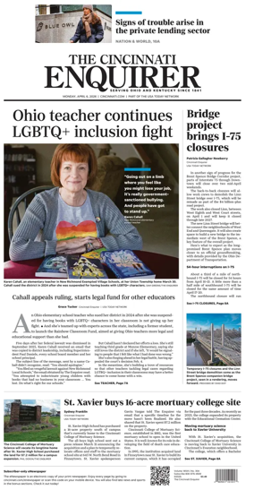 Cover of The Cincinnati Enquirer