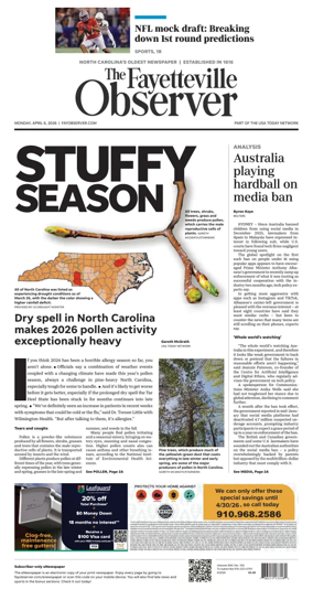 Cover of The Fayetteville Observer