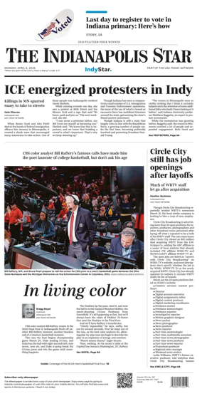 Cover of The Indianapolis Star