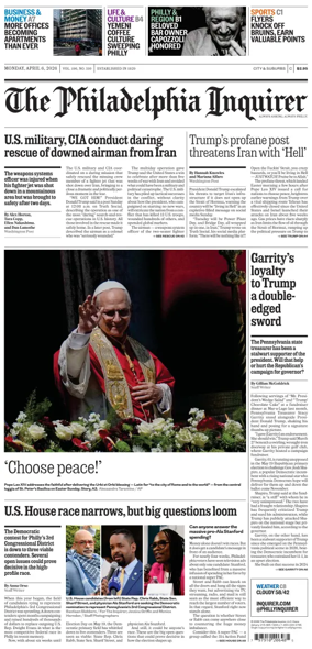 Cover of The Philadelphia Inquirer