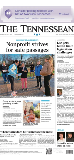 Cover of The Tennessean