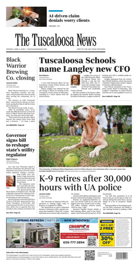 Cover of The Tuscaloosa News