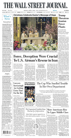 Cover of The Wall Street Journal