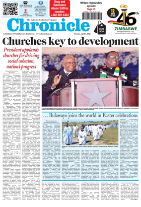 Cover of Chronicle (Zimbabwe)