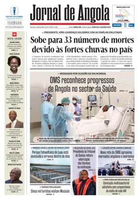 Cover of Jornal de Angola