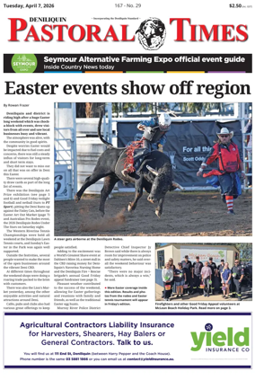 Cover of Deniliquin Pastoral Times