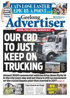 Cover of Geelong Advertiser