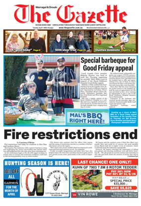Cover of Warragul & Drouin Gazette