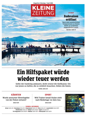 Cover of Kleine Zeitung Kaernten