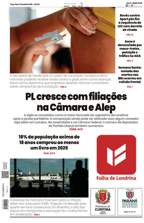 Cover of Folha de Londrina