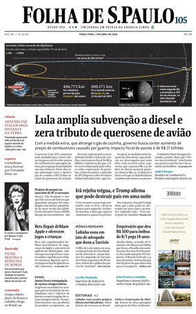 Cover of Folha de S.Paulo
