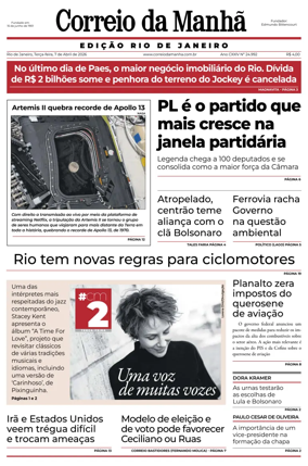 Cover of Jornal Correio da Manha