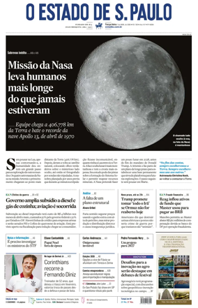 Cover of O Estado de S. Paulo