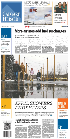 Cover of Calgary Herald