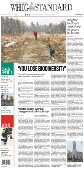 Cover of Kingston Whig-Standard