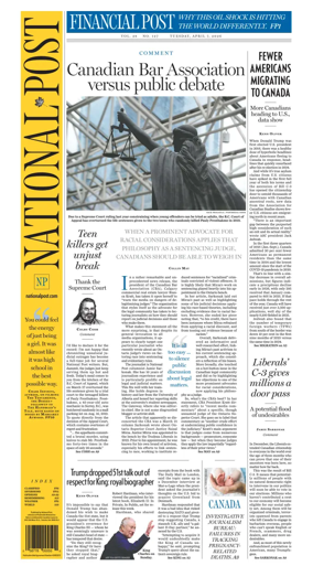 Cover of National Post - (National Edition)