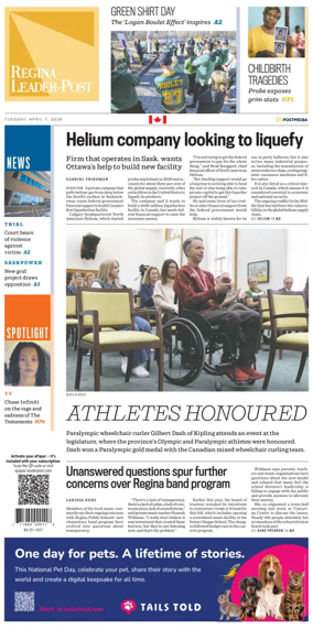 Cover of Regina Leader-Post